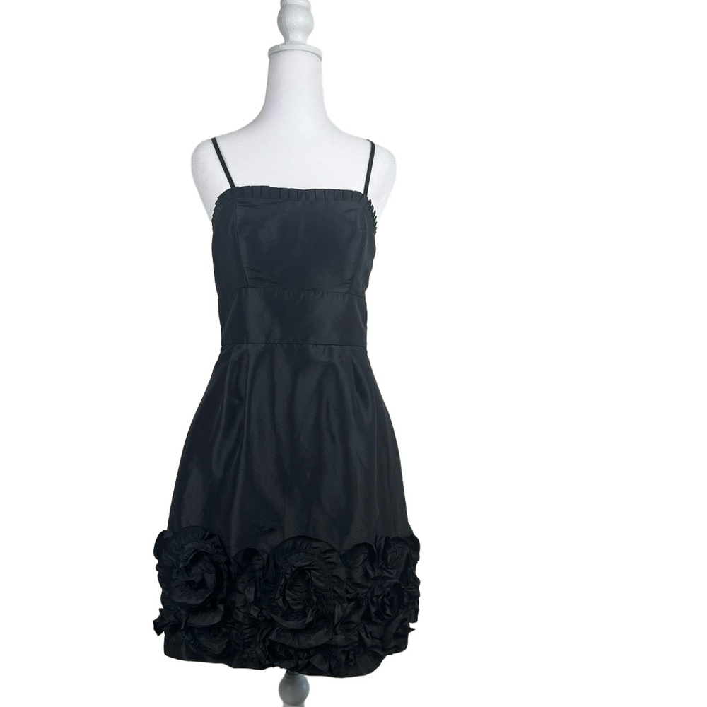 Max And Cleo Size 4 Black Cocktail Ruffled Rosette‎ Formal Hoco Formal Party
